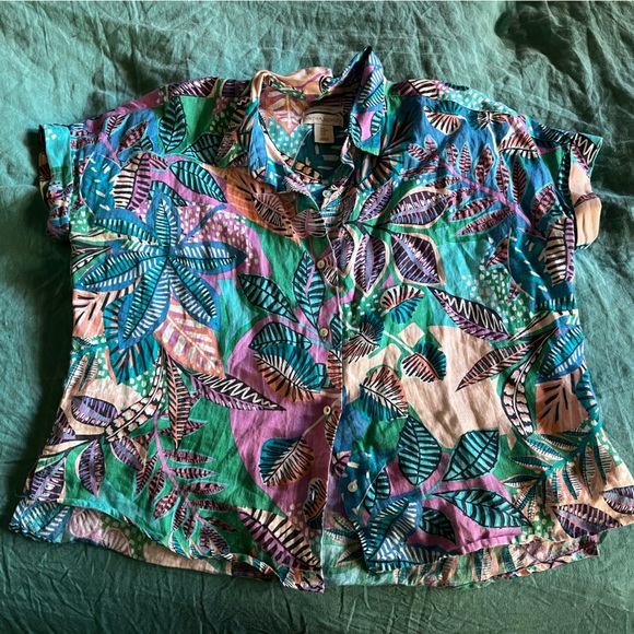 Floral linen shirt - Picture 2 of 5